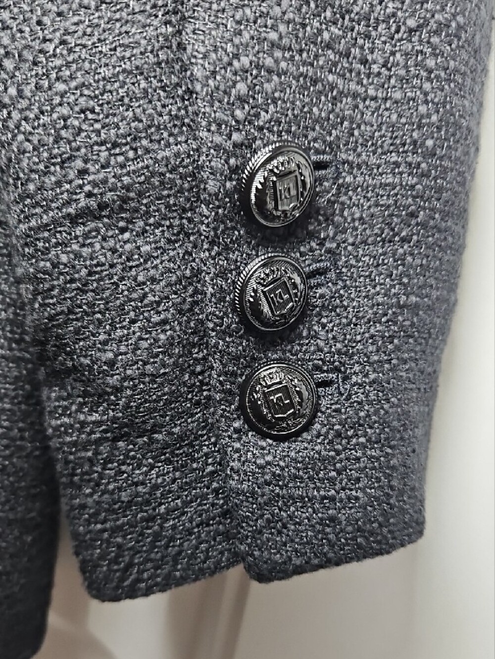 Karl Lagerfeld Paris Black Tweed Blazer Size 6 New Women's Careerwear Layering - Picture 7 of 11